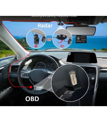 Dvr Camara Seguridad Carro 4k - Doble Cámara - Merkatronix