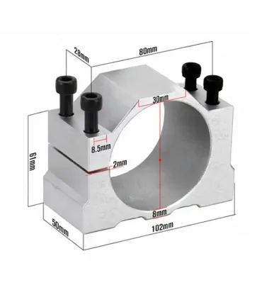 Kit Husillo Spindle 800w Refrigerador Por Aire Para CNC