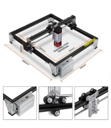 Maquina Laser CNC 80W Para Corte Madera - Grabado Metal