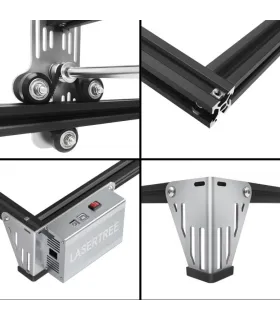 Maquina Laser CNC 80W Para Corte Madera - Grabado Metal