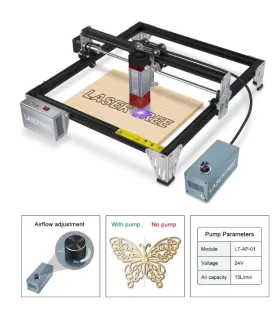 Maquina Laser CNC 80W Para Corte Madera - Grabado Metal