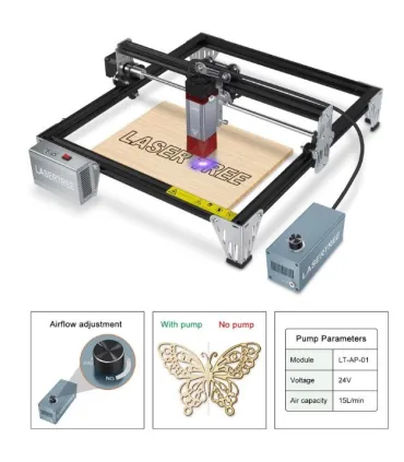 Maquina Laser CNC 80W Para Corte Madera - Grabado Metal