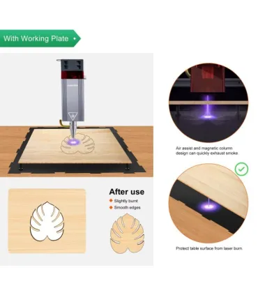 Maquina Laser CNC 80W Para Corte Madera - Grabado Metal