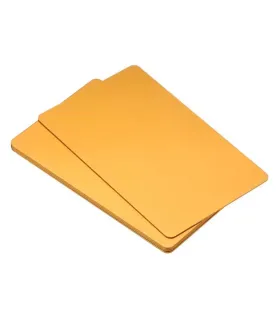 Tarjeta Lámina De Aluminio Colorida Para Marcado x 10