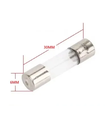 Fusible Tubo Vidrio 6x30mm 15A 250v