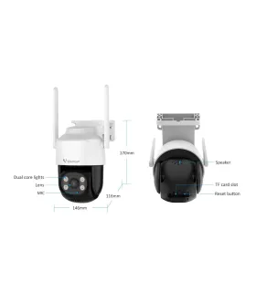 Cámara De Seguridad Exterior Robotica Vstarcam C622 Impermeable