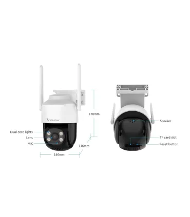 Cámara De Seguridad Exterior Robotica Vstarcam C622 Impermeable