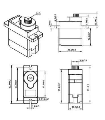 Micro Servo Sg90 - Micro 9g Servo Arduino 360 Grados