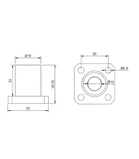 Rodamiento Lineal Lmk10uu - Rodamiento Varilla Lisa 10mm