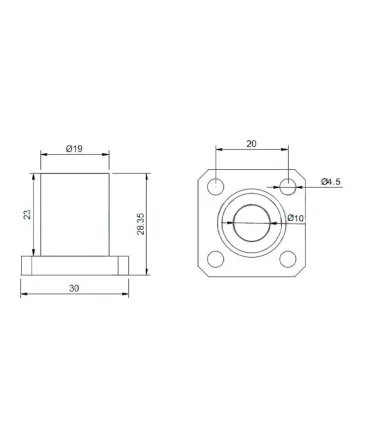Rodamiento Lineal Lmk10uu - Rodamiento Varilla Lisa 10mm