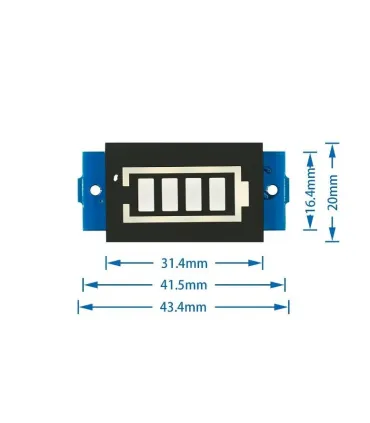 Pantalla Módulo Indicador Carga Bateria Litio 7S
