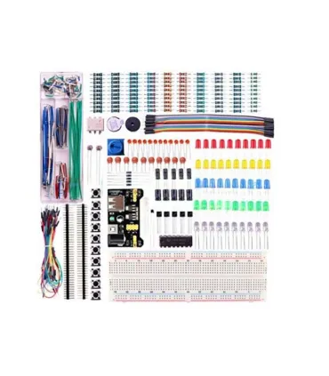Kit de componentes electrónicos para placa de pruebas