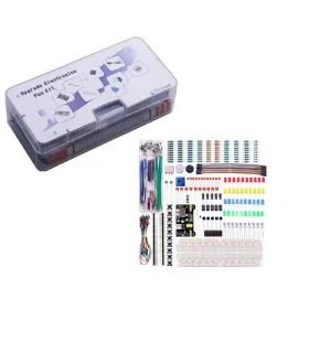 Kit de componentes electrónicos para placa de pruebas