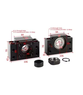 Kit Soporte Bk25 Bf25 Para Tornillo de Recirculante