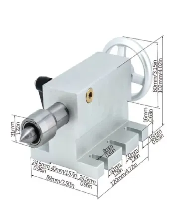 Cuarto Eje Para Máquina CNC Con Nema 23