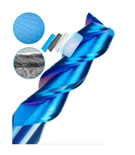 Fresa Para Corte Aluminio Carburo Tungsteno 3 Filos 12mm