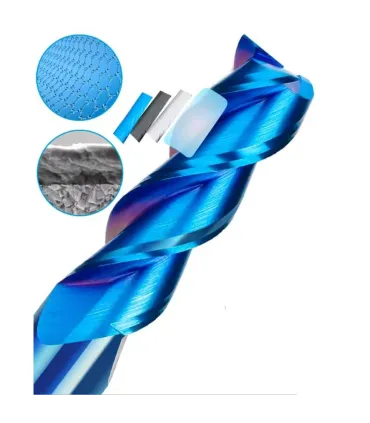 Fresa Para Corte Aluminio Carburo Tungsteno 3 Filos 12mm