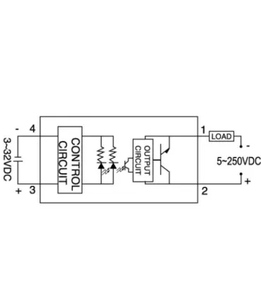 Rele Estado Solido Ssr-40dd 200vdc/40a