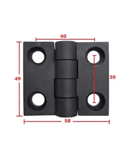 Bisagra Plastica Para Perfil Aluminio 4040