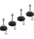 Soporte Pie Pata Nivelador Flexible M8