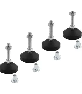 Soporte Pie Pata Nivelador Flexible M8