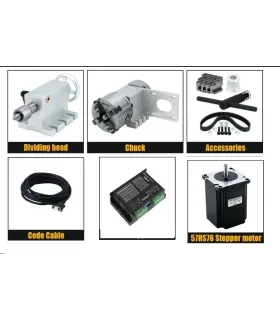Cuarto Eje Para Máquina CNC Con Nema 23