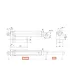 Actuador Lineal 12V 100mm 8mm/s 2000N (200KG)