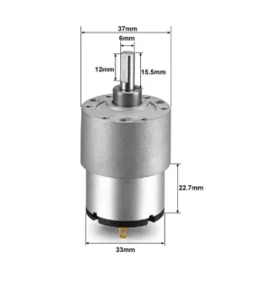 Motor DC Motorreductor JGB37-520 107Rpm