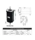 Motor Paso A Paso Nema 23 57HS112 3a Doble Eje 8mm - Merkatronix