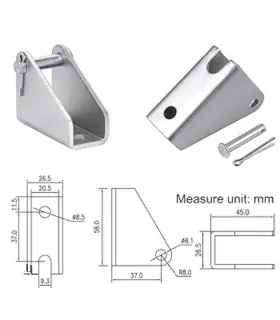 Soporte De Montaje Para Actuador Lineal