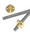 Varilla Trapezoidal T10 10mm 4 Hilos X 1000mm + Tuerca