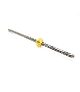 Varilla Trapezoidal T10 10mm 4 Hilos X 1000mm + Tuerca