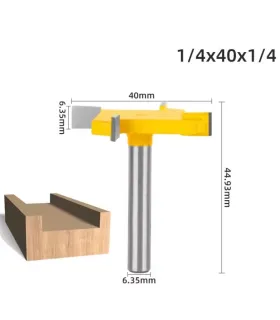 Fresa De Desbaste Rebaje Ranurado T Para Madera 1/4