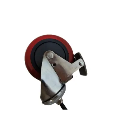 Rueda Rodachina 4" Con Freno Tornillo 8mm 60Kg