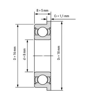 Rodamiento Balinera 8mm 628zz X 3 Unidades