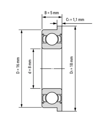 Rodamiento Balinera 8mm 628zz X 3 Unidades