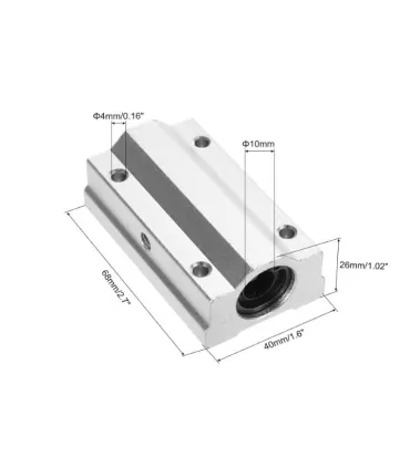 Rodamiento Lineal 10mm Cerrado Scs10luu - Merkatronix