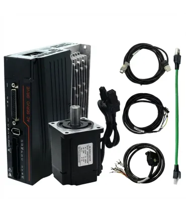 Kit Servomotor 750w Con Freno + Driver 220VAC + Cables