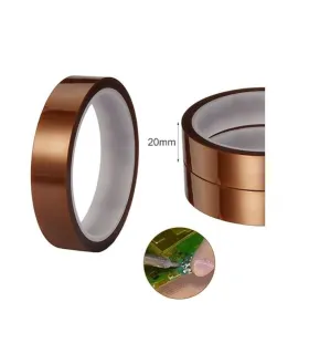 Cinta Termica kapton Alta Temperatura 20mm x 26 Metros