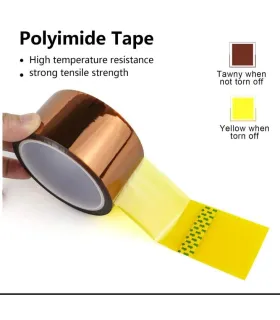 Cinta Termica kapton Alta Temperatura 60mm x 26 Metros