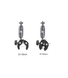 Brazo Pinza Soporte Aluminio Camara Accion Para Moto