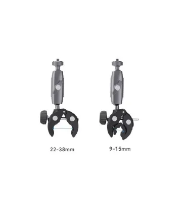 Brazo Pinza Soporte Aluminio Camara Accion Para Moto
