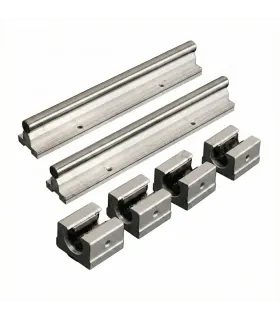 Kit Cnc Guías Lineales Soportadas Sbr20 X 600mm + 4 Sbr20uu