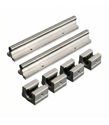 Kit Cnc Guías Lineales Soportadas Sbr20 X 600mm + 4 Sbr20uu