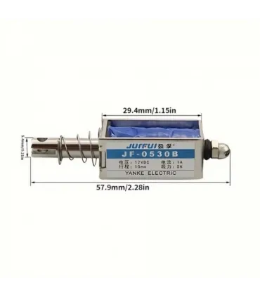 Solenoide Cerradura Lineal Electroimán 10mm 24vdc - JF-0530B