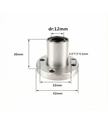 Rodamiento Lineal LMF12UU Para Eje 12mm