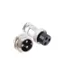 Conector Aviación  Socket Plug Gx16 3 Pines - Merkatronix