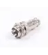 Conector Aviación Socket Plug Gx16 4 Pines - Merkatronix
