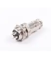 Conector Aviación Socket Plug Gx16 4 Pines