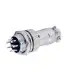 Conector Aviación Socket Plug Gx16 8 Pines - Merkatronix
